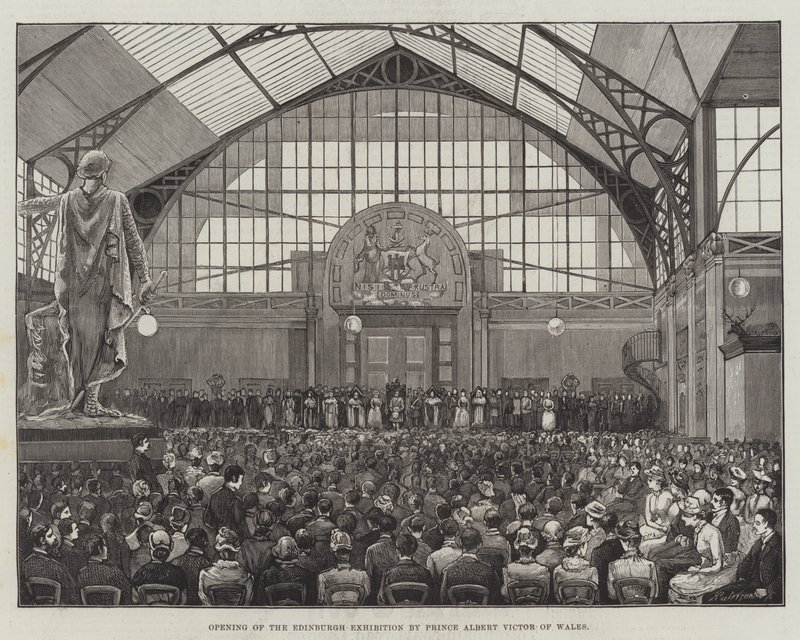Opening of the Edinburgh Exhibition by Prince Albert Victor of Wales by English School
