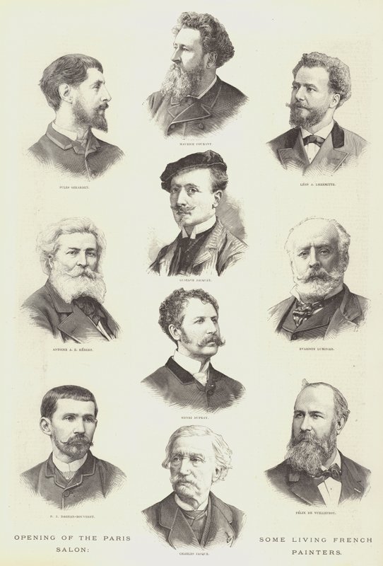 Opening of the Paris Salon, Some Living French Painters by English School