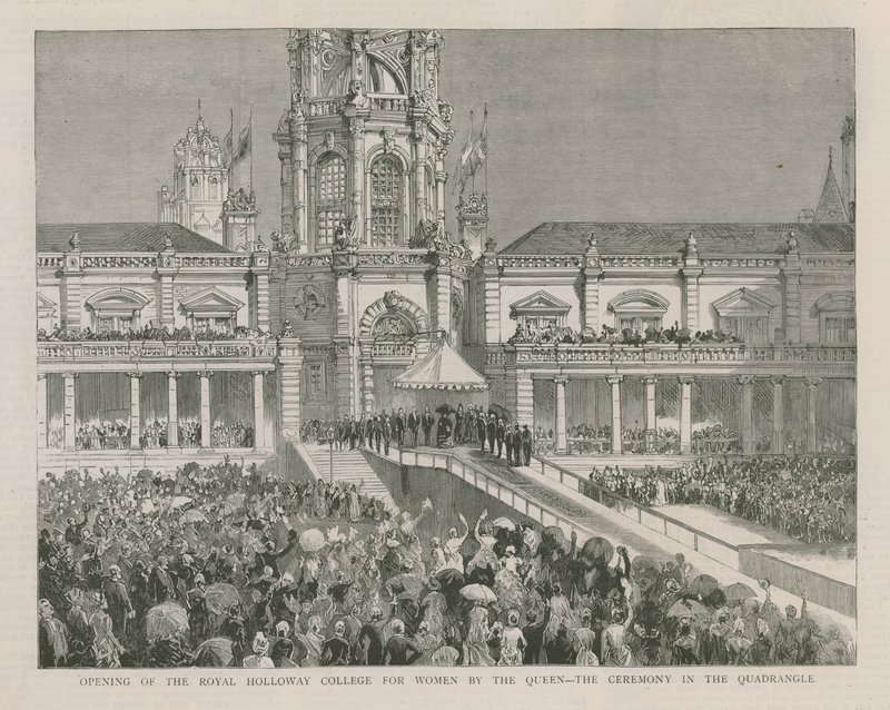 Opening of the Royal Holloway College for Women by the Queen by English School