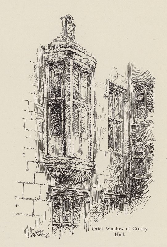 Oriel Window of Crosby Hall, facing Great St Helen