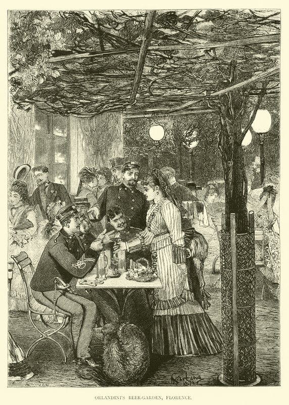 Orlandints Beer-Garden, Florence by English School