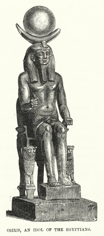 Osiris, an Idol of the Egyptians by English School