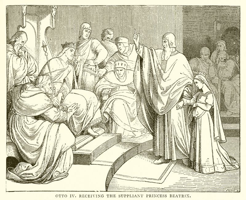 Otto IV Receiving the Suppliant Princess Beatrix by English School