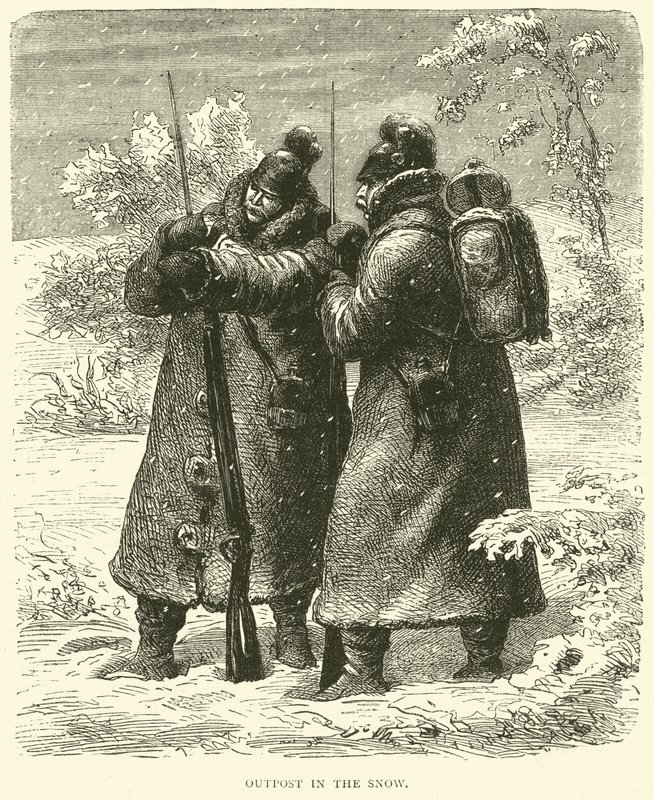 Outpost in the Snow, October 1870 by English School