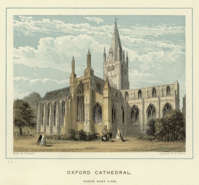 Oxford Cathedral, North West View by English School