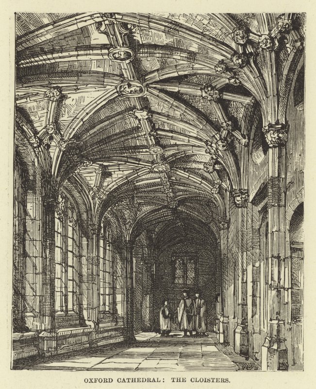 Oxford Cathedral, the Cloisters by English School