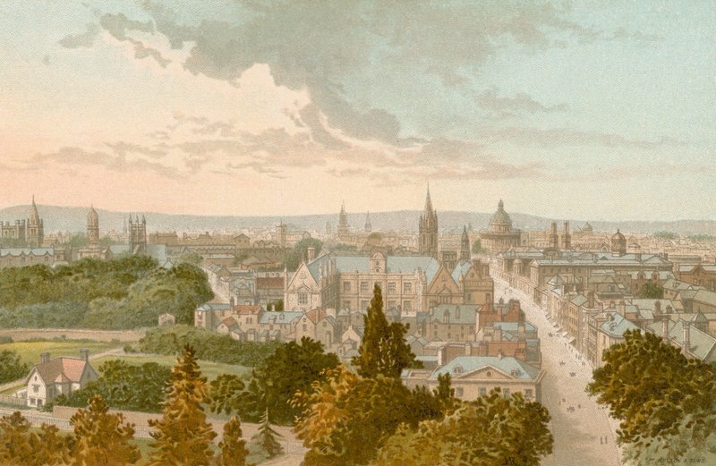 Oxford from Magdalen Tower by English School