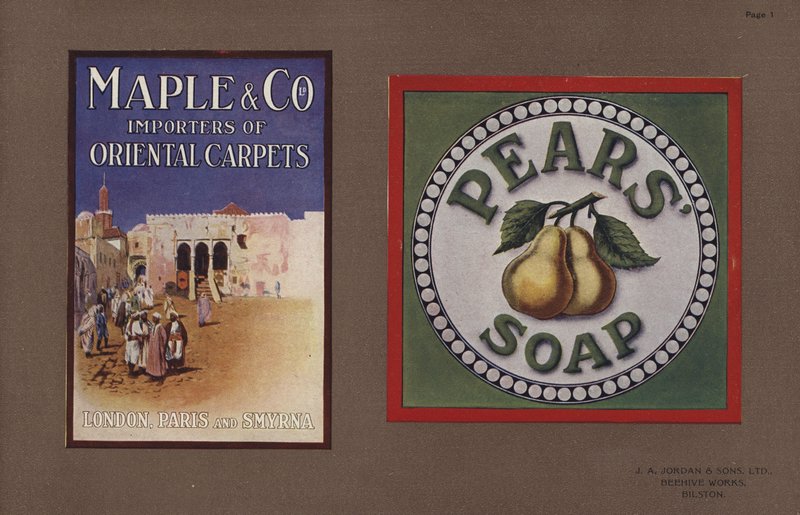 Page from Jordans Enamelled Signs by English School
