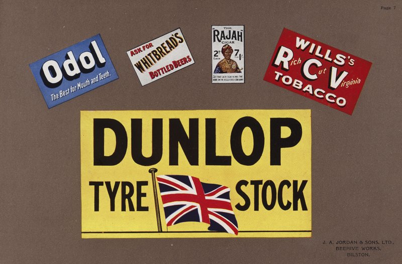 Page from Jordans Enamelled Signs by English School