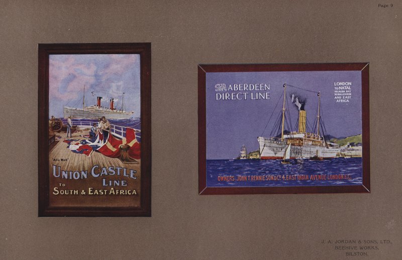 Page from Jordans Enamelled Signs by English School