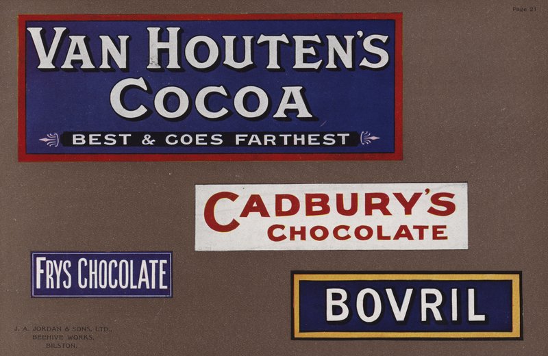 Page from Jordans Enamelled Signs by English School