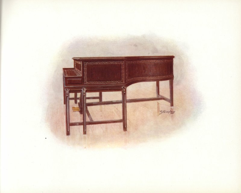Page from Steinway & Sons Art Catalogue by English School