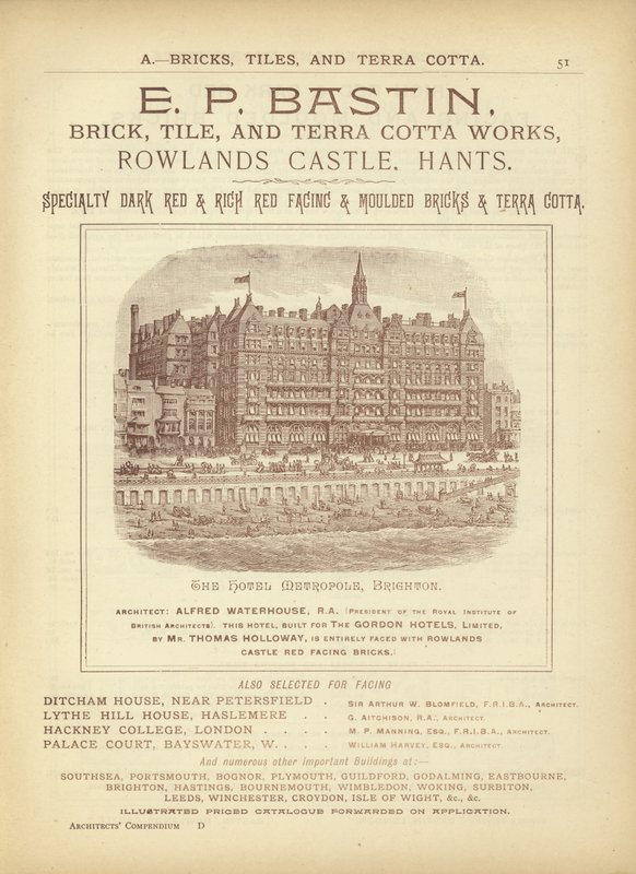 Page from The Architects, Surveyors and Engineers Compendium 1892 by English School