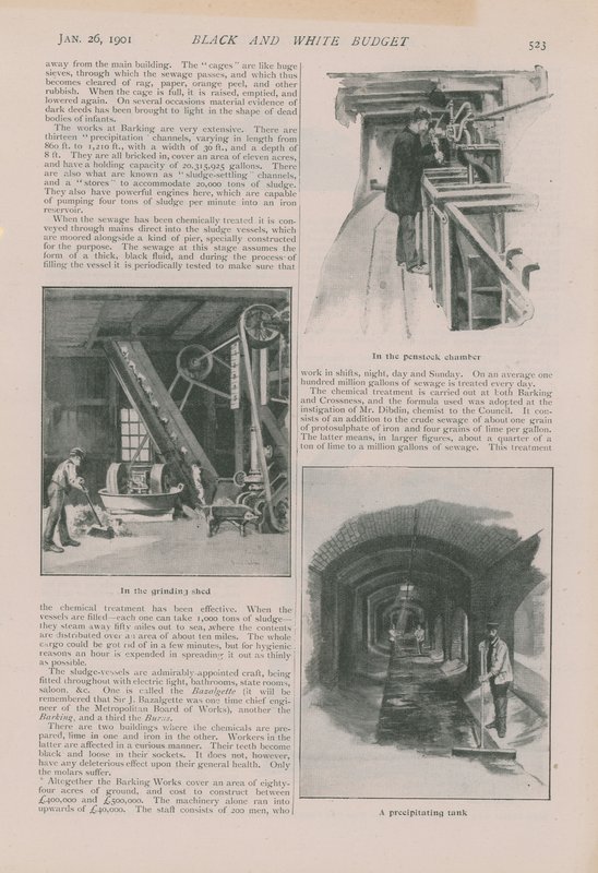 Page from the Black and White Budget by English School