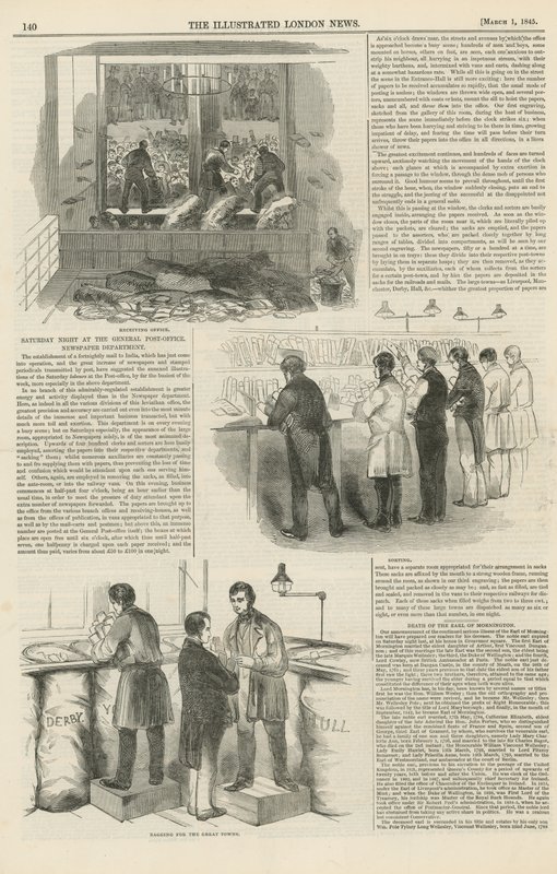 Page from the Illustrated London News by English School