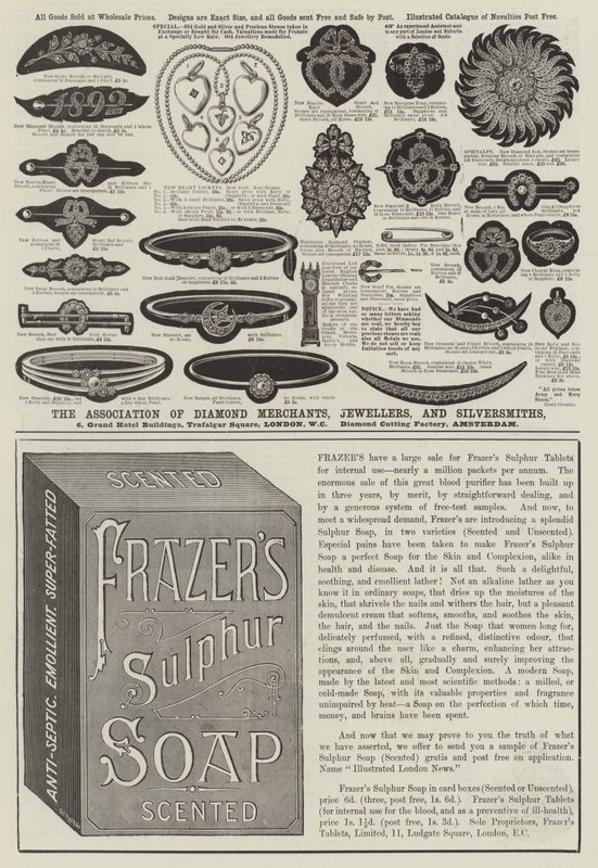 Page of Advertisements by English School