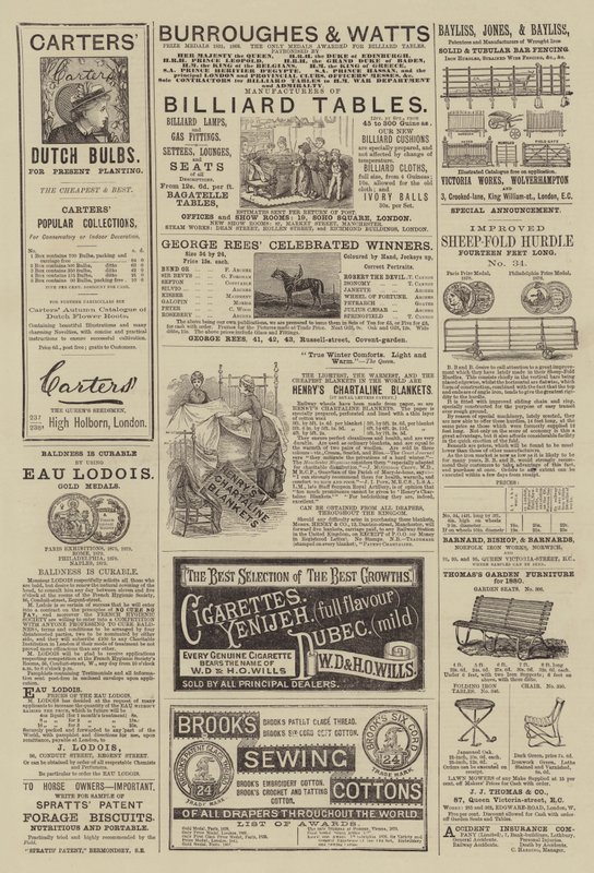 Page of Advertisements by English School