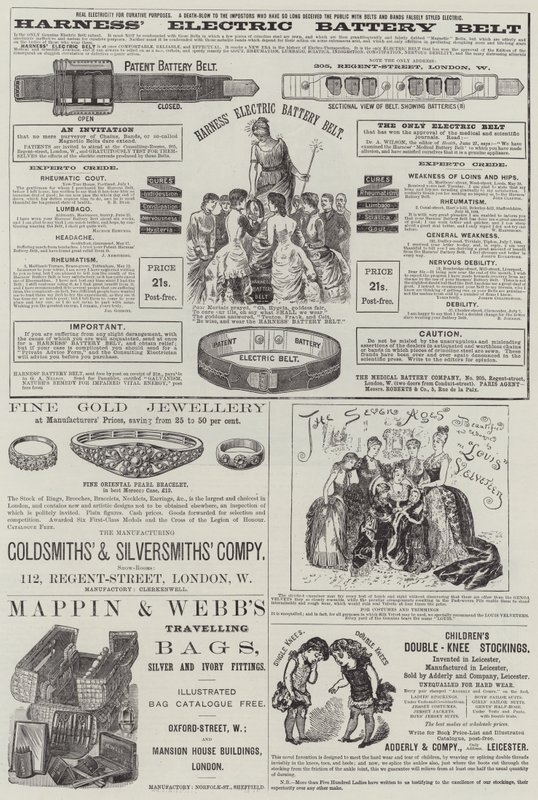 Page of Advertisements by English School