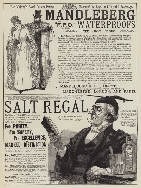 Page of Advertisements by English School