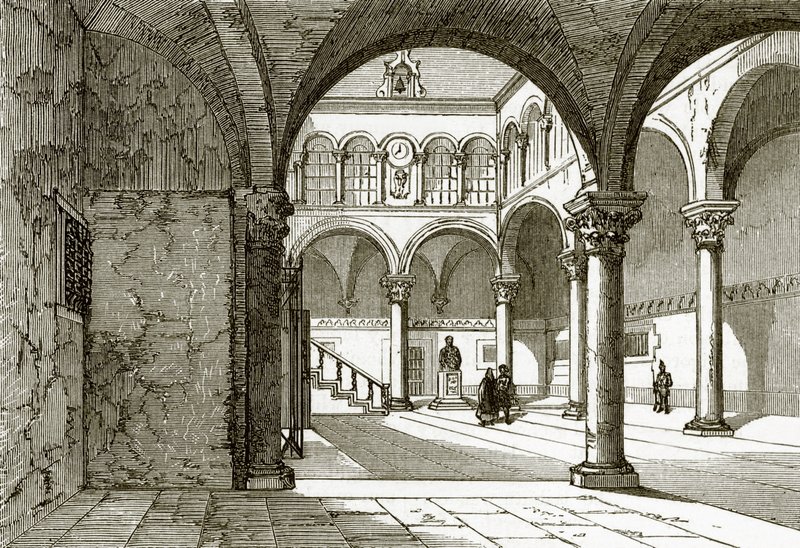Palace of the Ancient Doges at Ragusa by English School