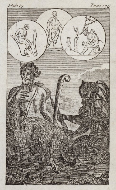 Pan (engraving) by English School