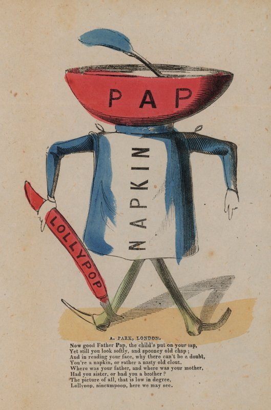 Pap, napkin and lollypop by English School
