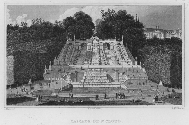 Paris, Cascade De St Cloud by English School