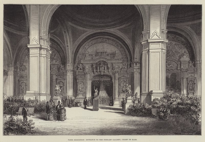 Paris Exhibition, Entrance to the Fine-Art Gallery, Champ de Mars by English School