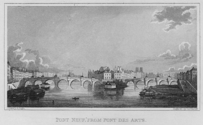 Paris, Pont Neuf, from Pont Des Arts by English School