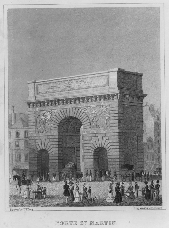 Paris, Porte St Martin by English School