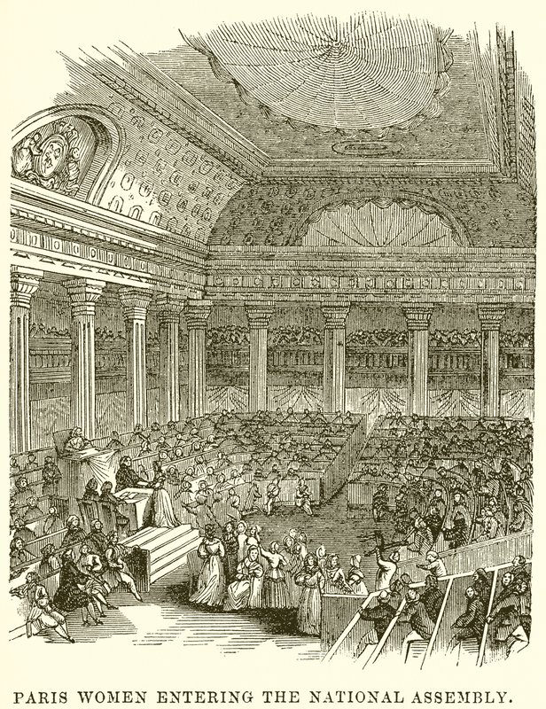 Paris Women Entering the National Assembly by English School