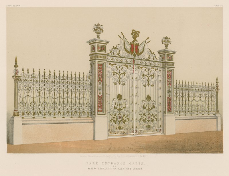 Park Entrance Gates by English School
