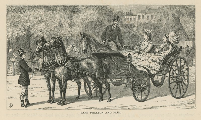 Park phaeton and pair by English School