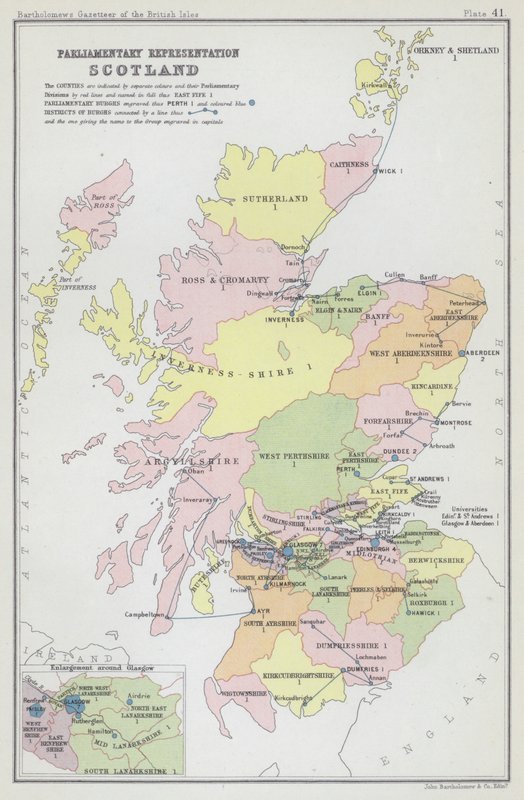 Parliamentary Representation, Scotland by English School
