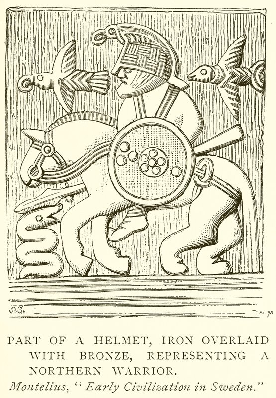 Part of a Helmet, Iron Overlaid with Bronze by English School