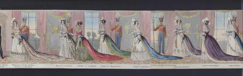 Part of the Panorama of the Marriage of Queen Victoria, c.1840 by English School