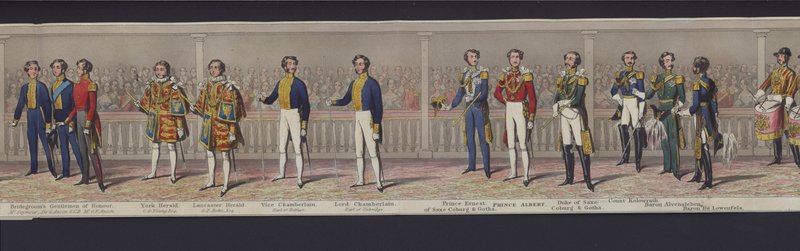 Part of the Panorama of the Marriage of Queen Victoria, c.1840 by English School