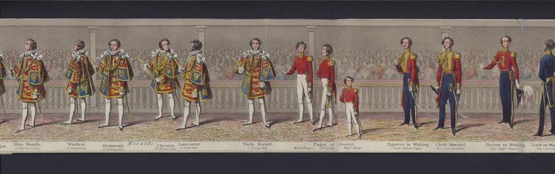 Part of the Panorama of the Marriage of Queen Victoria, c.1840 by English School