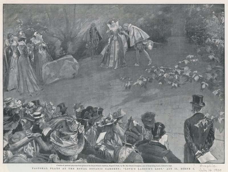 Pastoral plays at the Royal Botanic Gardens, Loves Labours Lost by English School