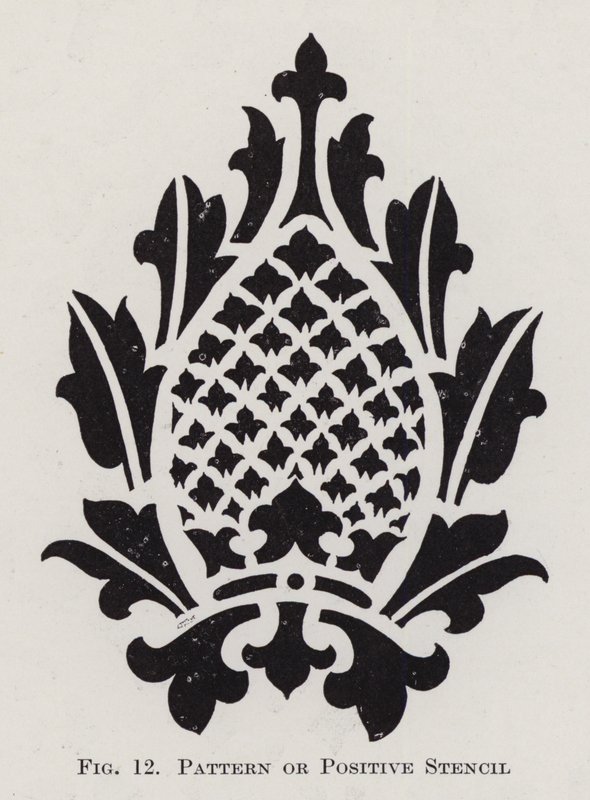 Pattern or Positive Stencil by English School