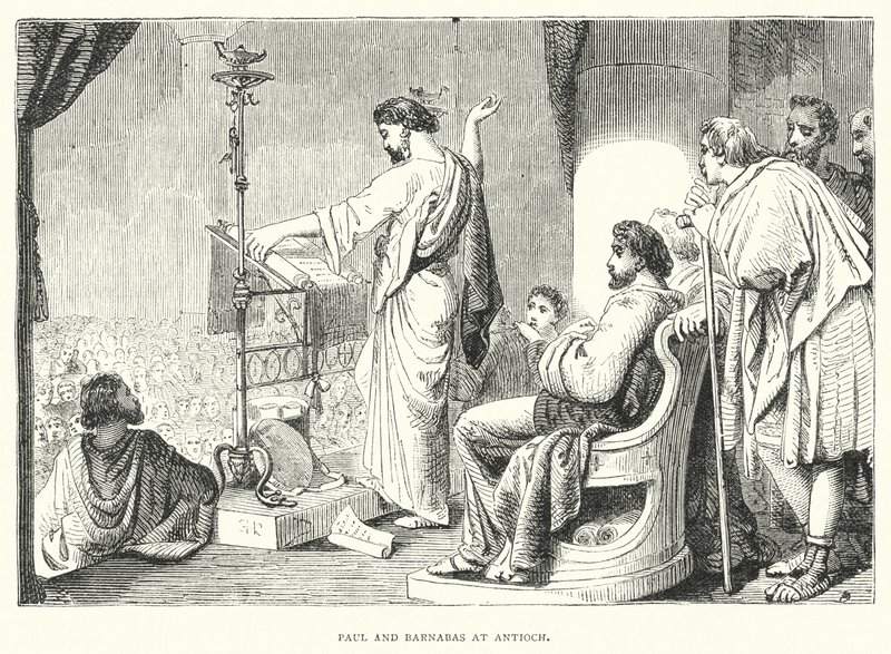 Paul and Barnabas at Antioch by English School