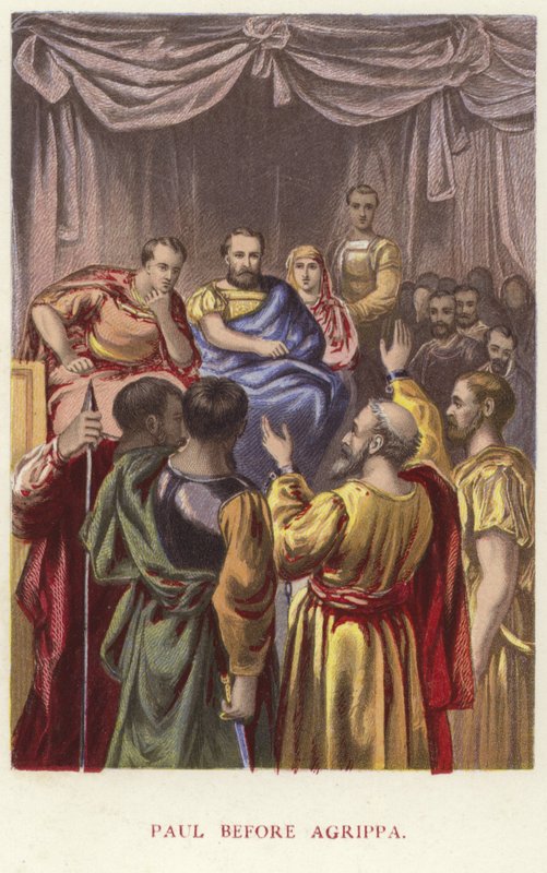 Paul Before Agrippa by English School