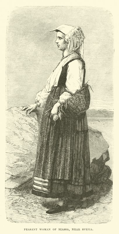 Peasant woman of Biassa, near Spezia by English School