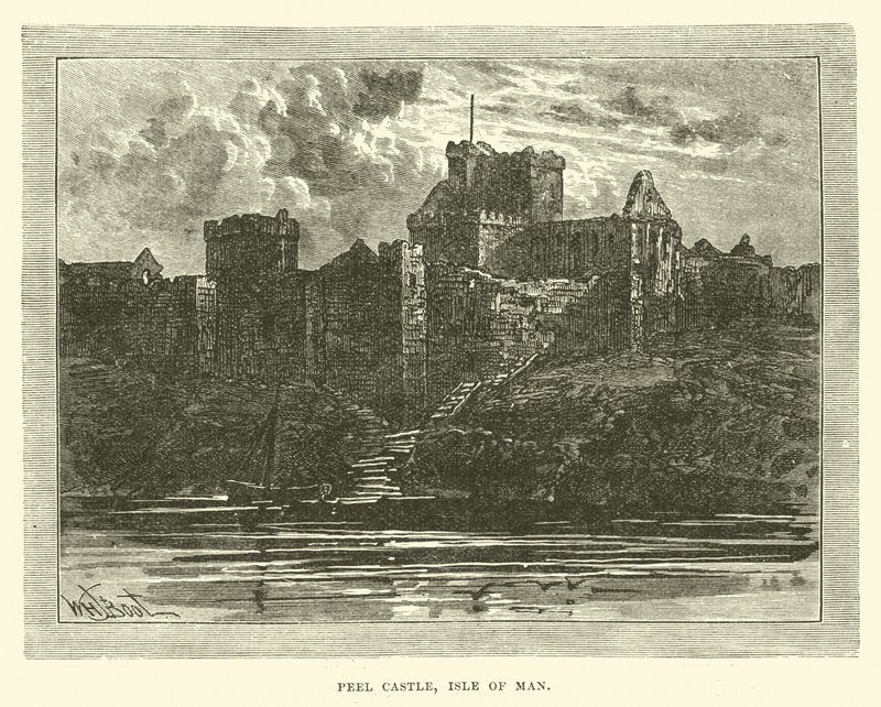 Peel Castle, Isle of Man by English School