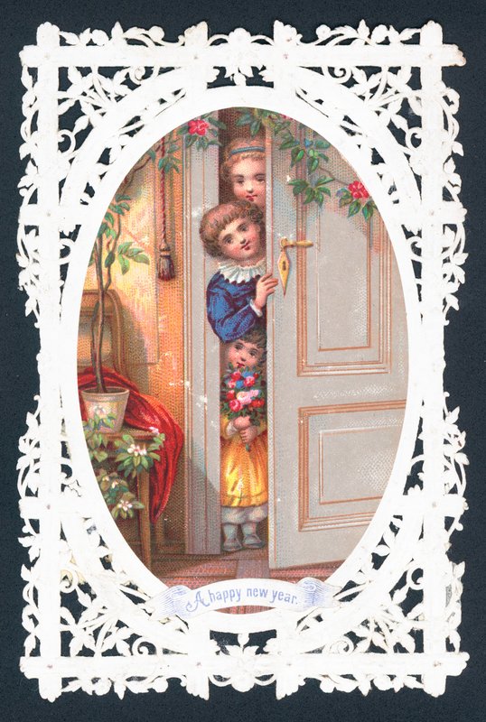 Peeping round the door by English School