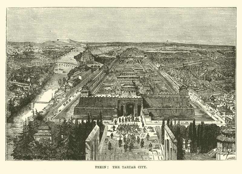 Peking, the Tartar City by English School