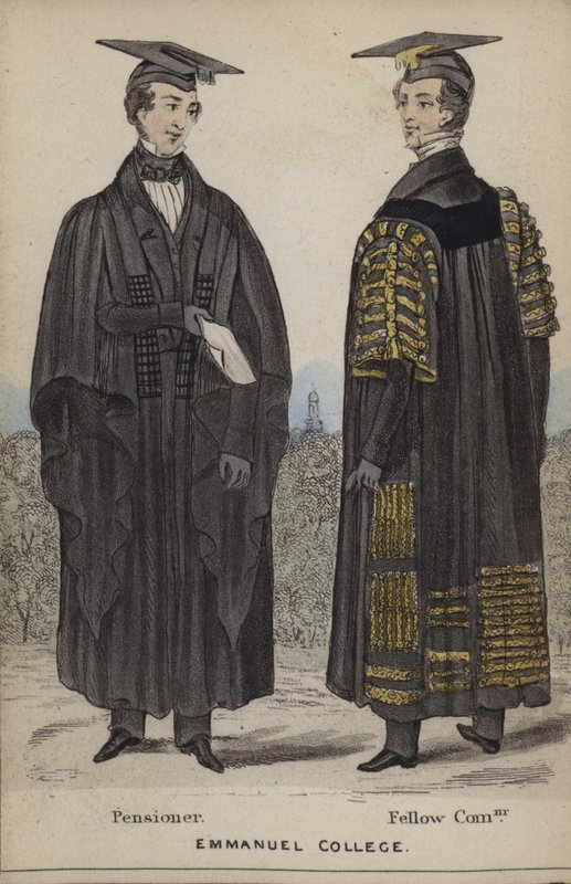 Pensioner, Fellow Commoner, Emmanuel College by English School
