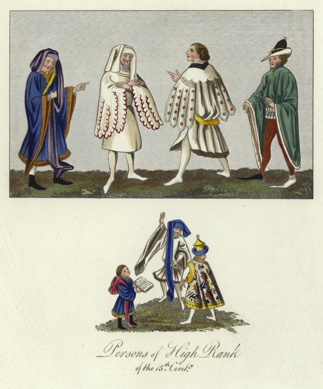 Persons of high rank of the 15th Century by English School