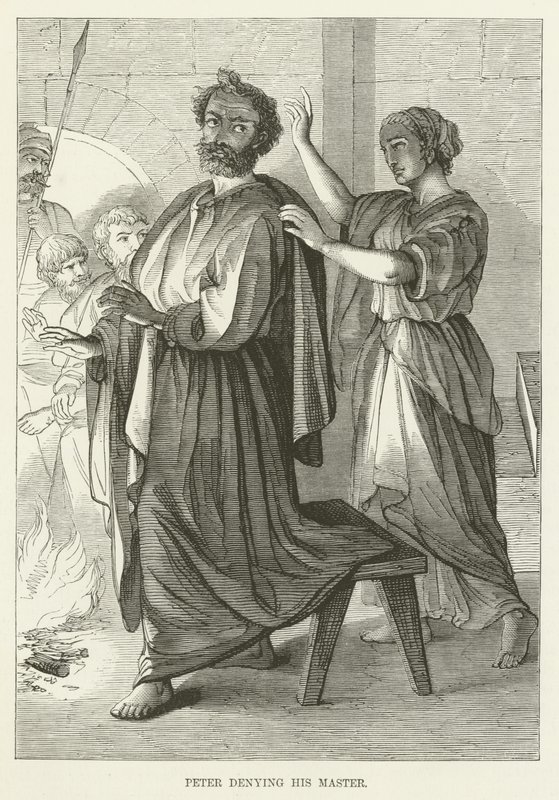 Peter Denying His Master by English School