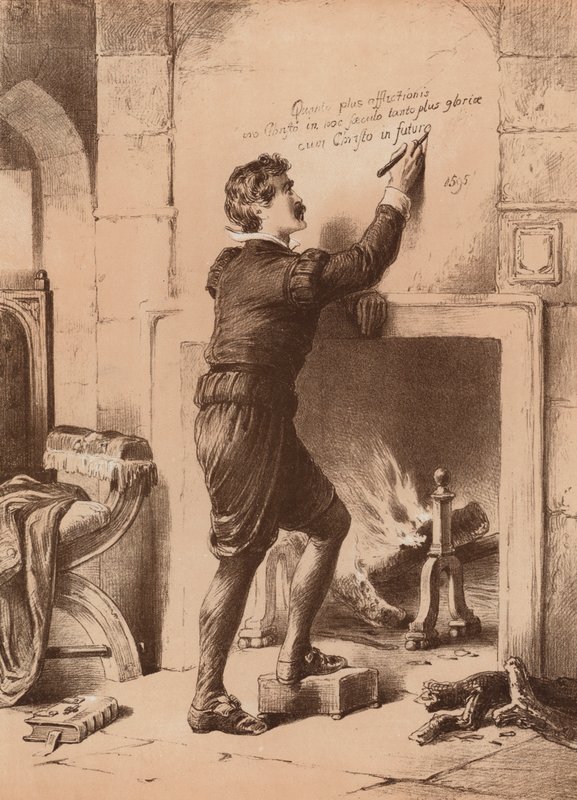 Philip Earl of Arundel, In the Tower under sentence of death by English School